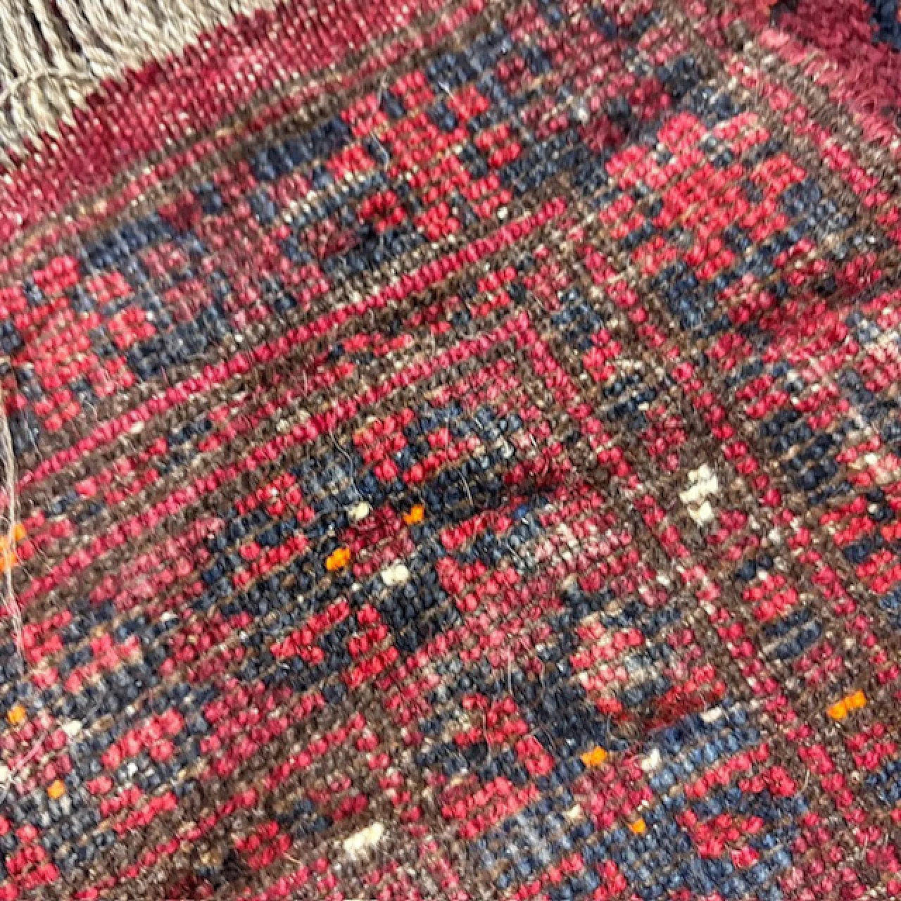 Turkmenistan Bukhara wool and silk carpet, mid-20th century 8