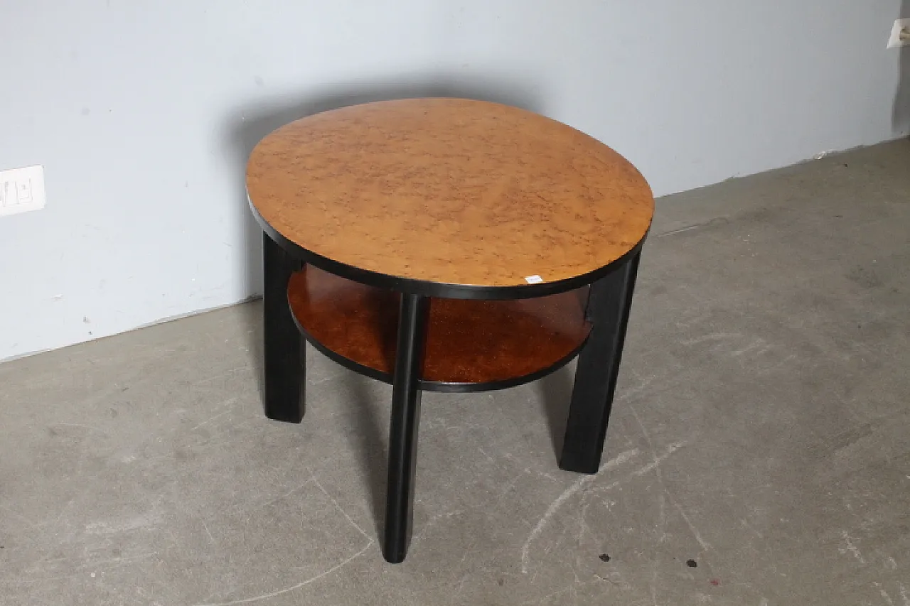 Art deco coffee/lounge table in Thuia wood, 1940s 1