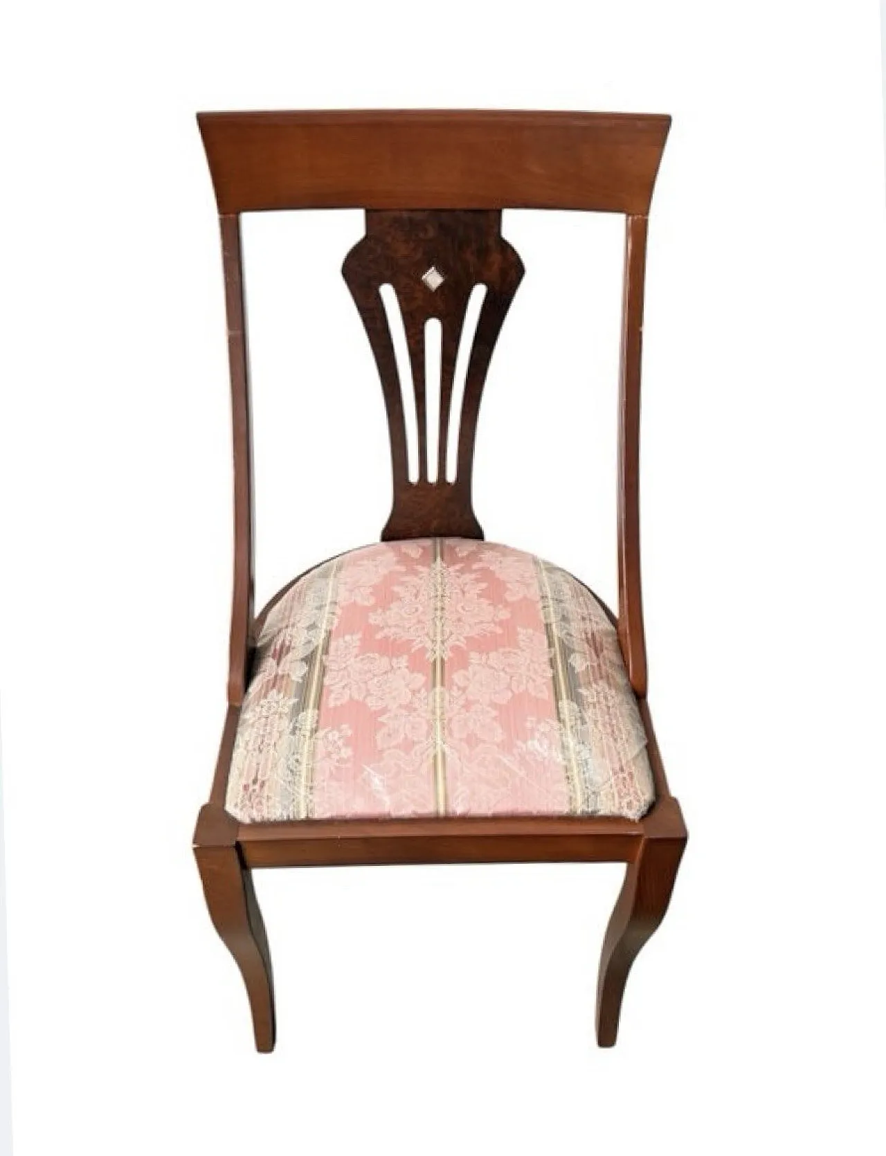 4 Biedermeier walnut chairs, 20th century 4