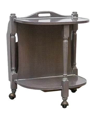 Wooden Trolley with Magazine Rack, 90s