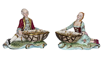 Coppia statue Capodimonte, anni '60