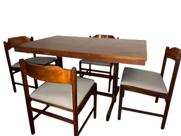 Table and chairs by Guido Faleschini, 70s