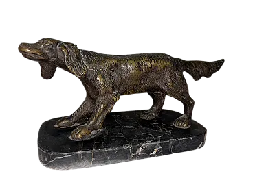 Cane con base in marmo, anni '20