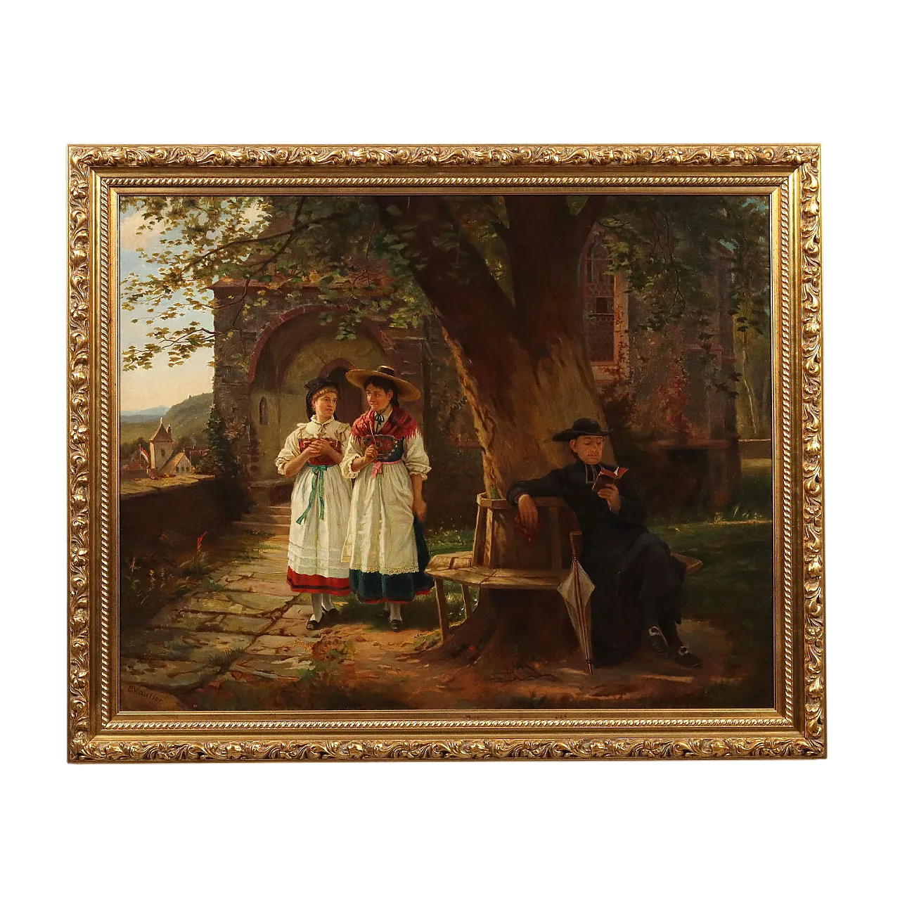 Dipinto olio su tela, '900 11