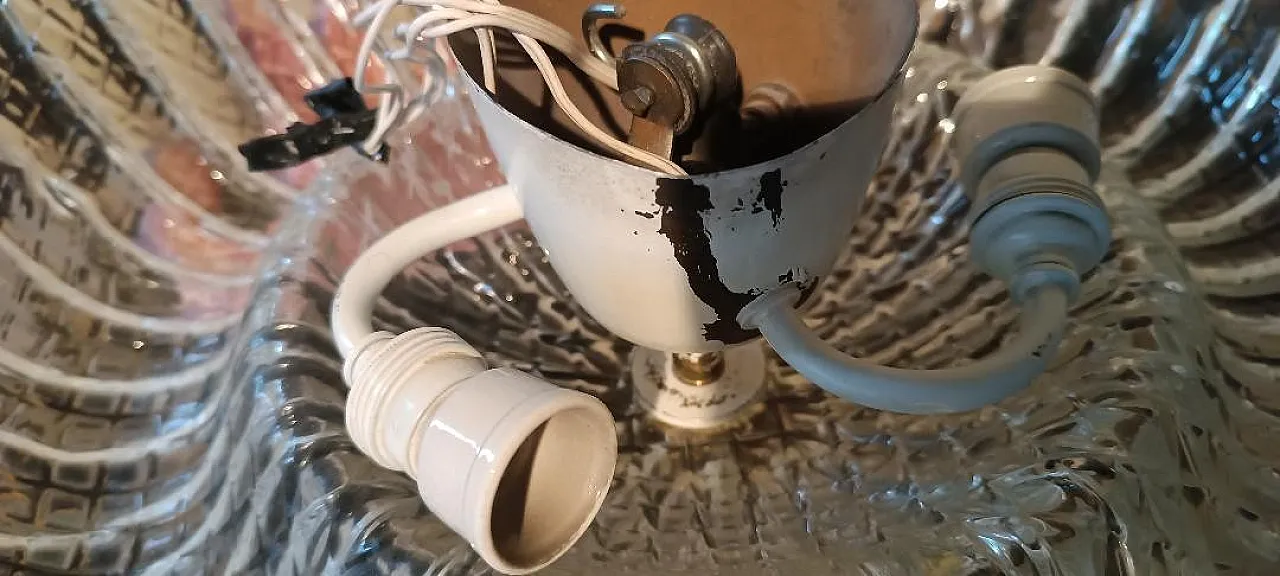 Murano glass ceiling light from Barovier and Toso, 1950s 8