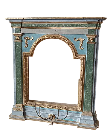 Display case, lacquered and gilded frame, 17th century