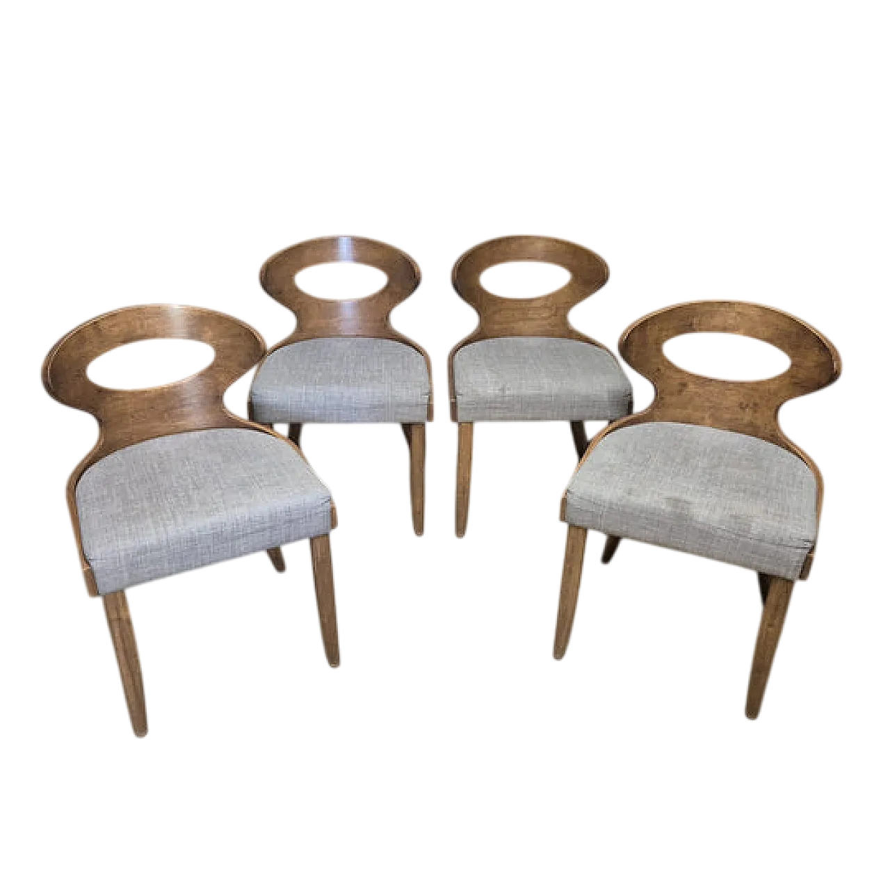 4 Mid-Century dining chairs, late 20th century 4