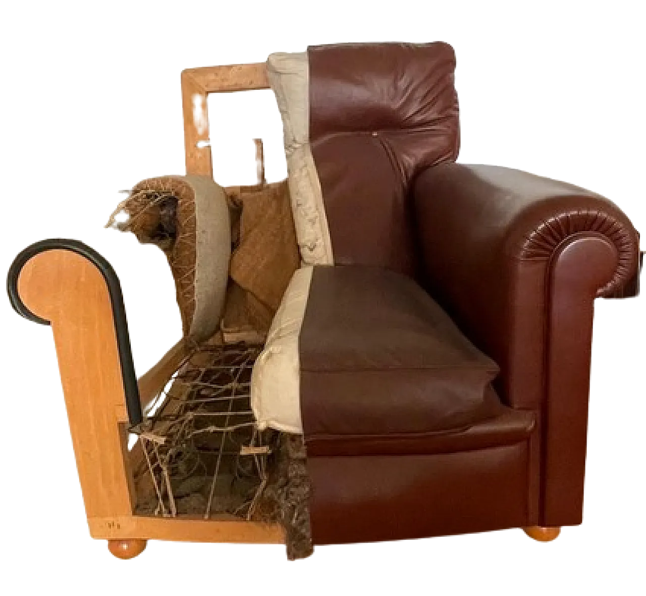 Demonstration Edoardo armchair by Poltrona Frau, 90s 1