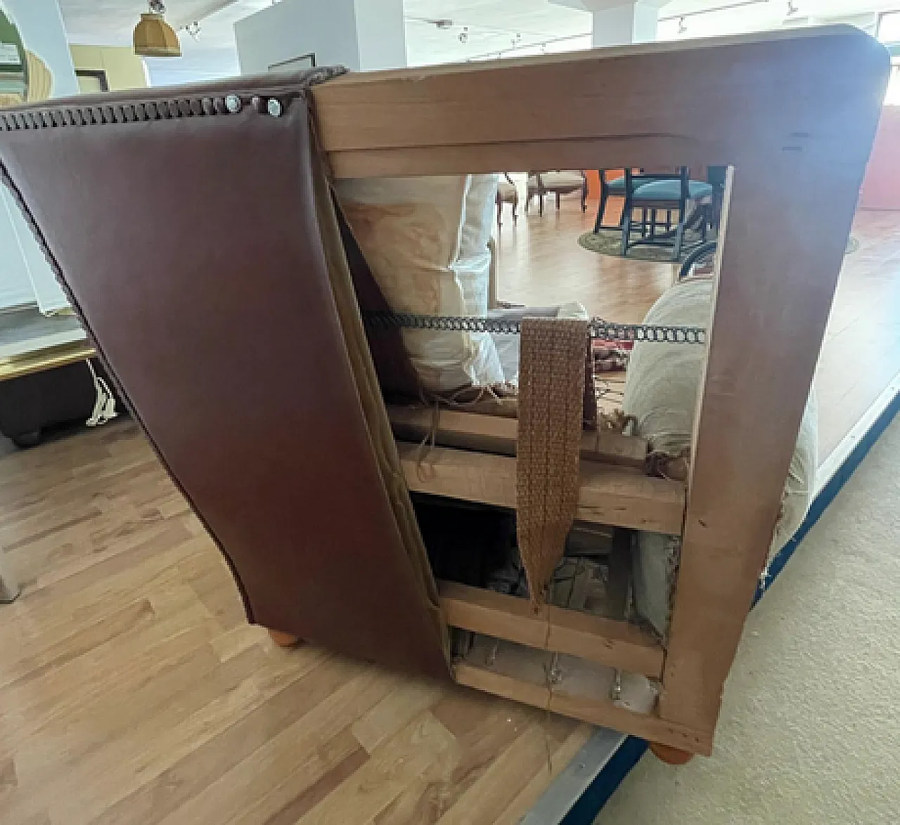 Demonstration Edoardo armchair by Poltrona Frau, 90s 4