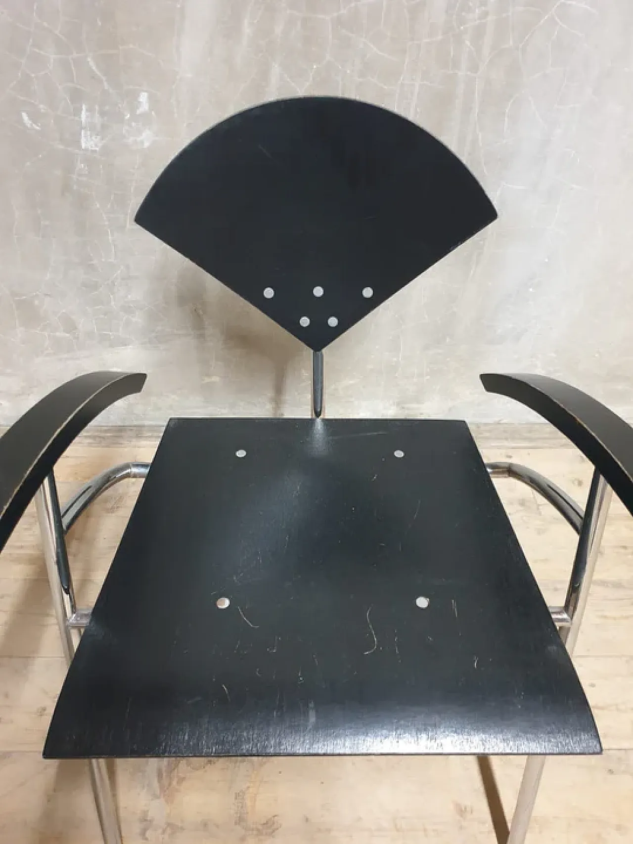 Postmodern armchair, Stol Kamnik style, 1990s 4