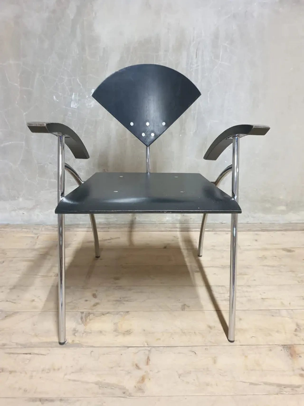 Postmodern armchair, Stol Kamnik style, 1990s 5