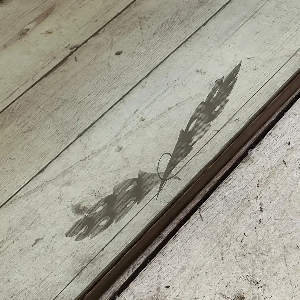 Brass and etched glass wall in Gio Ponti style, 1950s 11