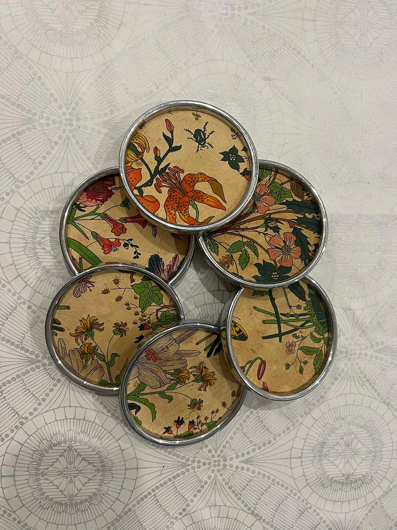 6 Sottobicchieri Gucci, anni '70 2