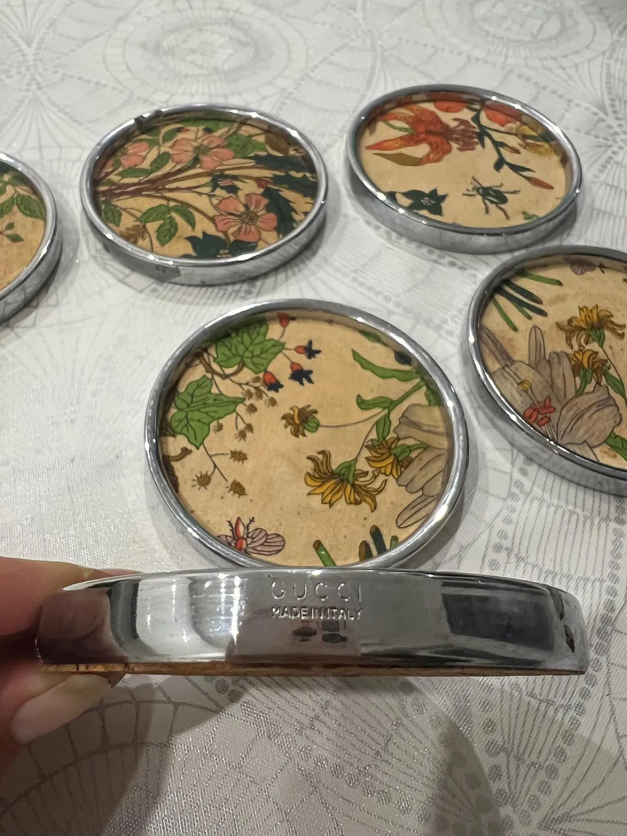6 Sottobicchieri Gucci, anni '70 3
