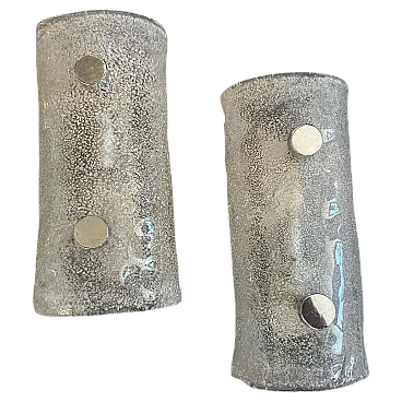 Pair of Pullegoso Murano glass sconces, 1970s