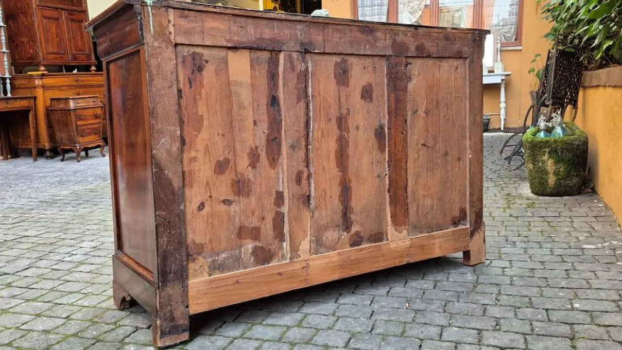 Louis Philippe capuchin servant sideboard in walnut, 19th century 7