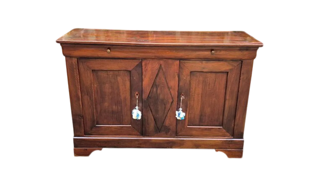 Louis Philippe capuchin servant sideboard in walnut, 19th century 9