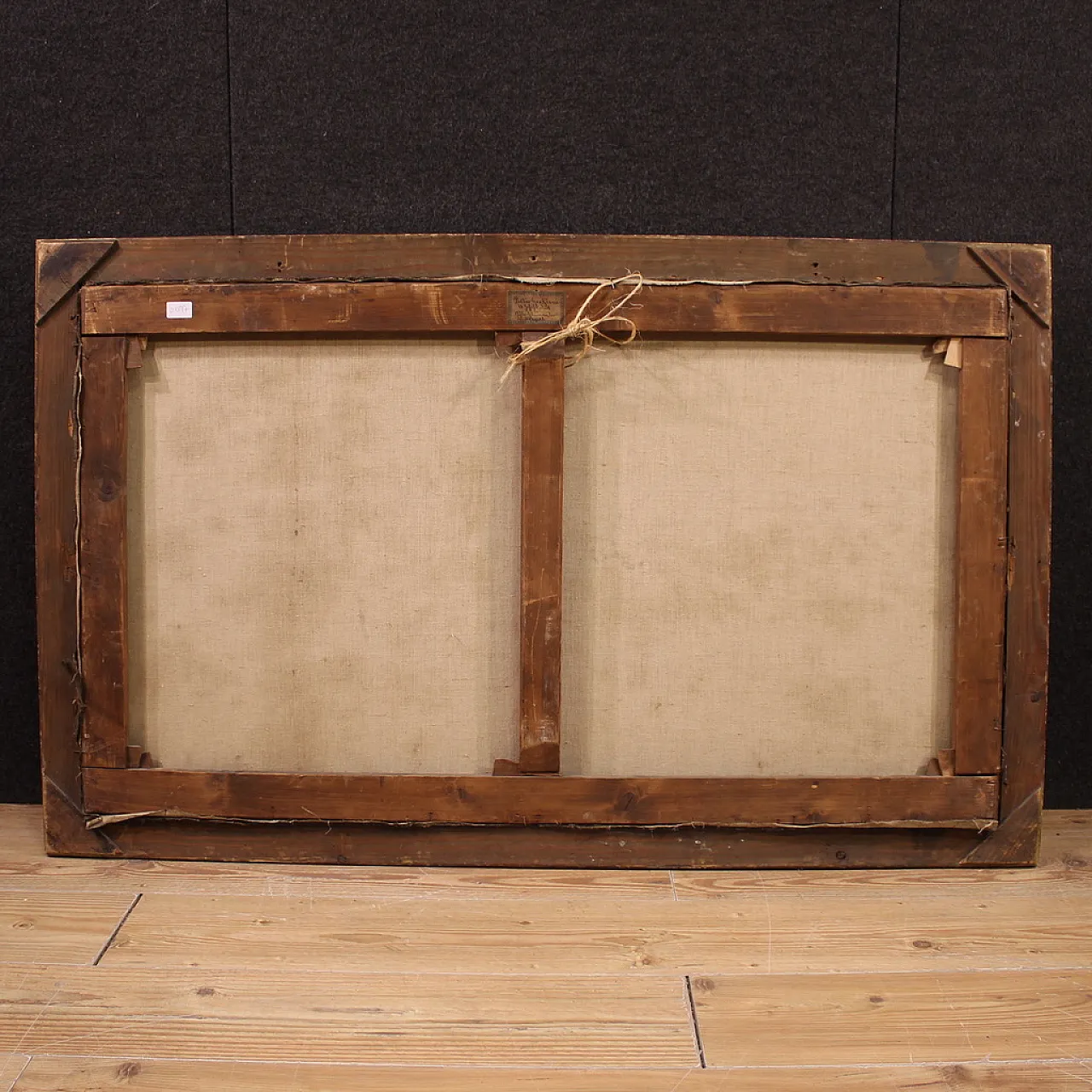 Landscape painting with knights, 18th century 10