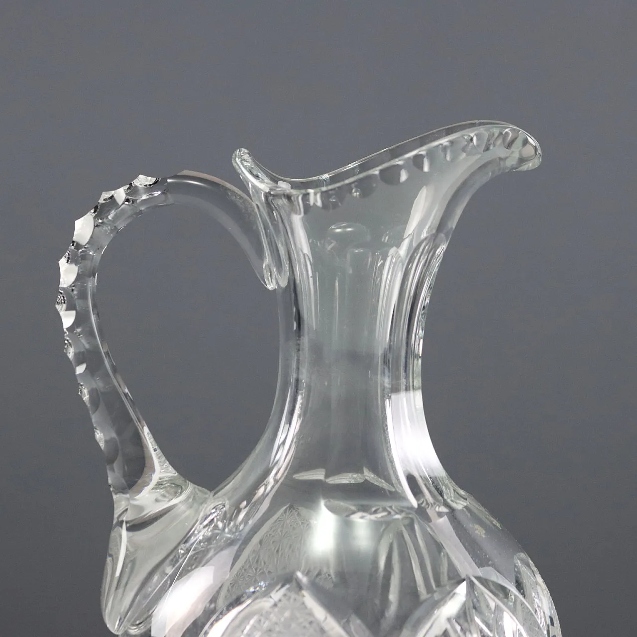 Servizio di vetreria in cristallo al piombo molato a mano, '900 9