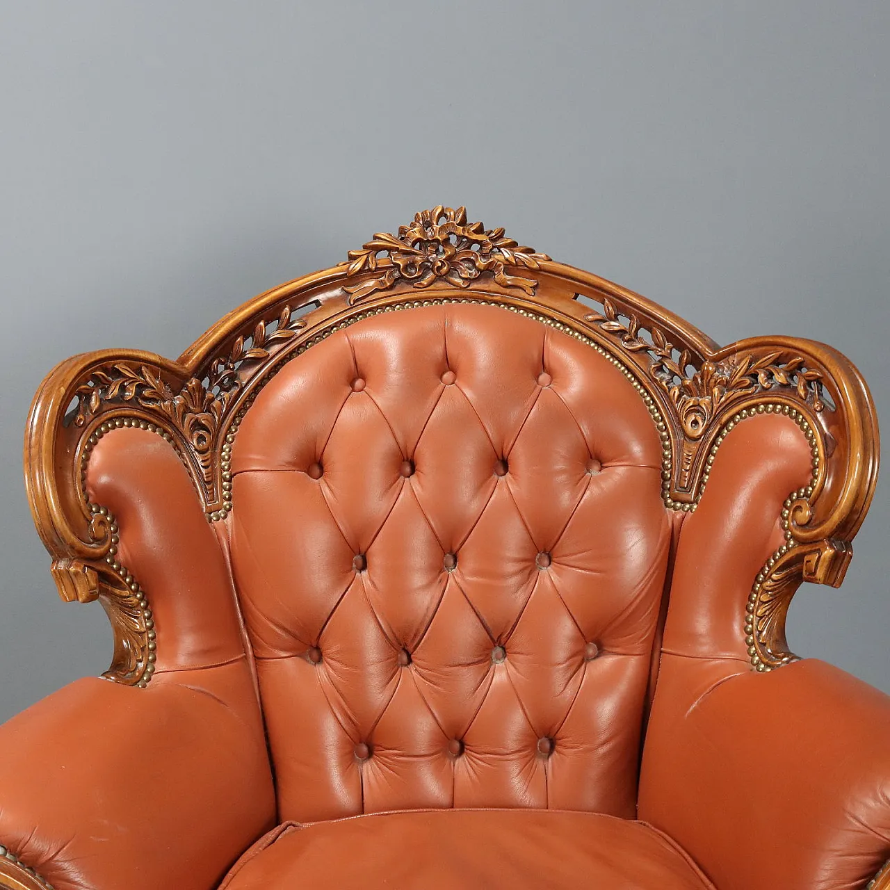 Coppia di poltrone in noce in stile neoclassico, '900 5