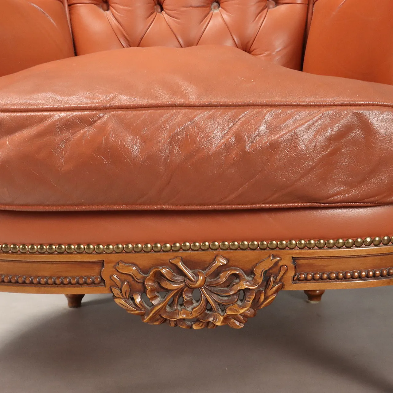 Coppia di poltrone in noce in stile neoclassico, '900 8