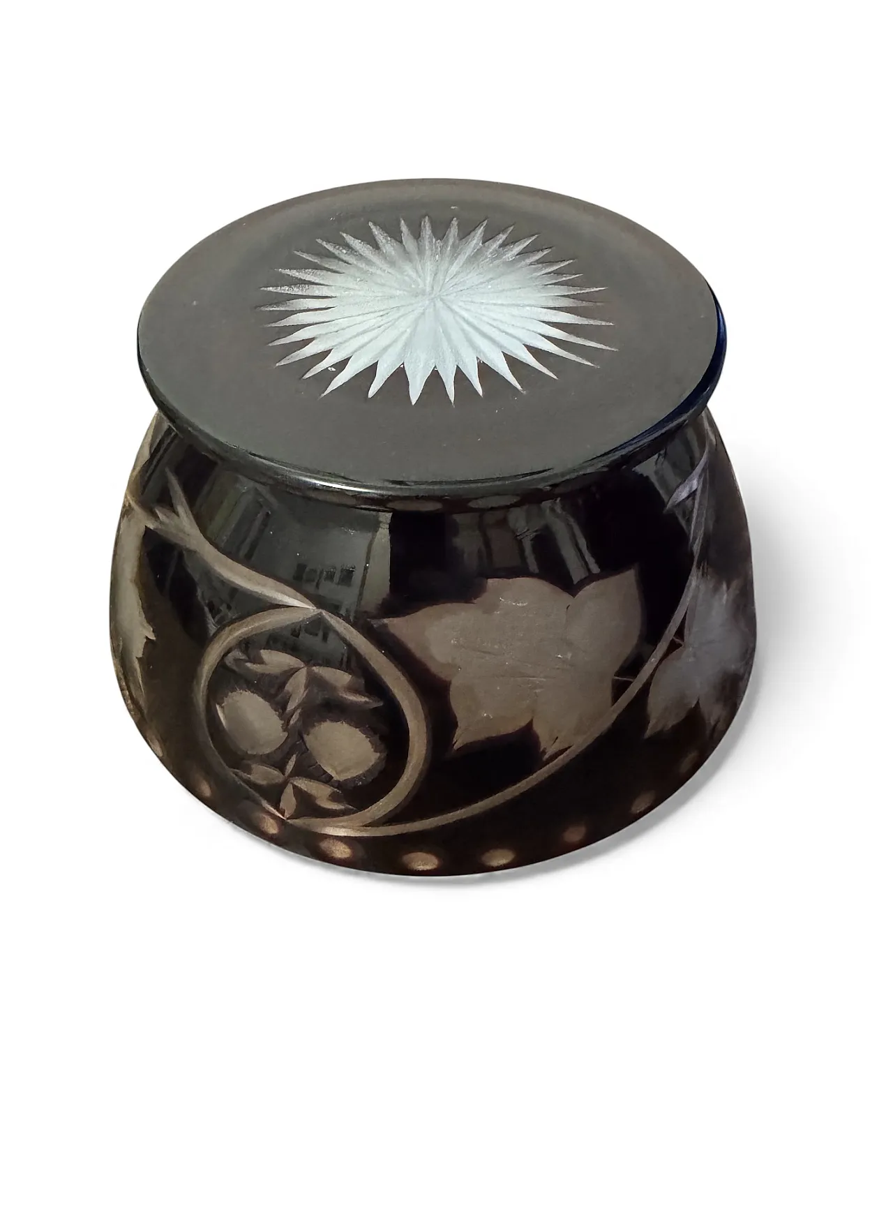 Set insalatiera cristallo di Bohemia, anni '60 6