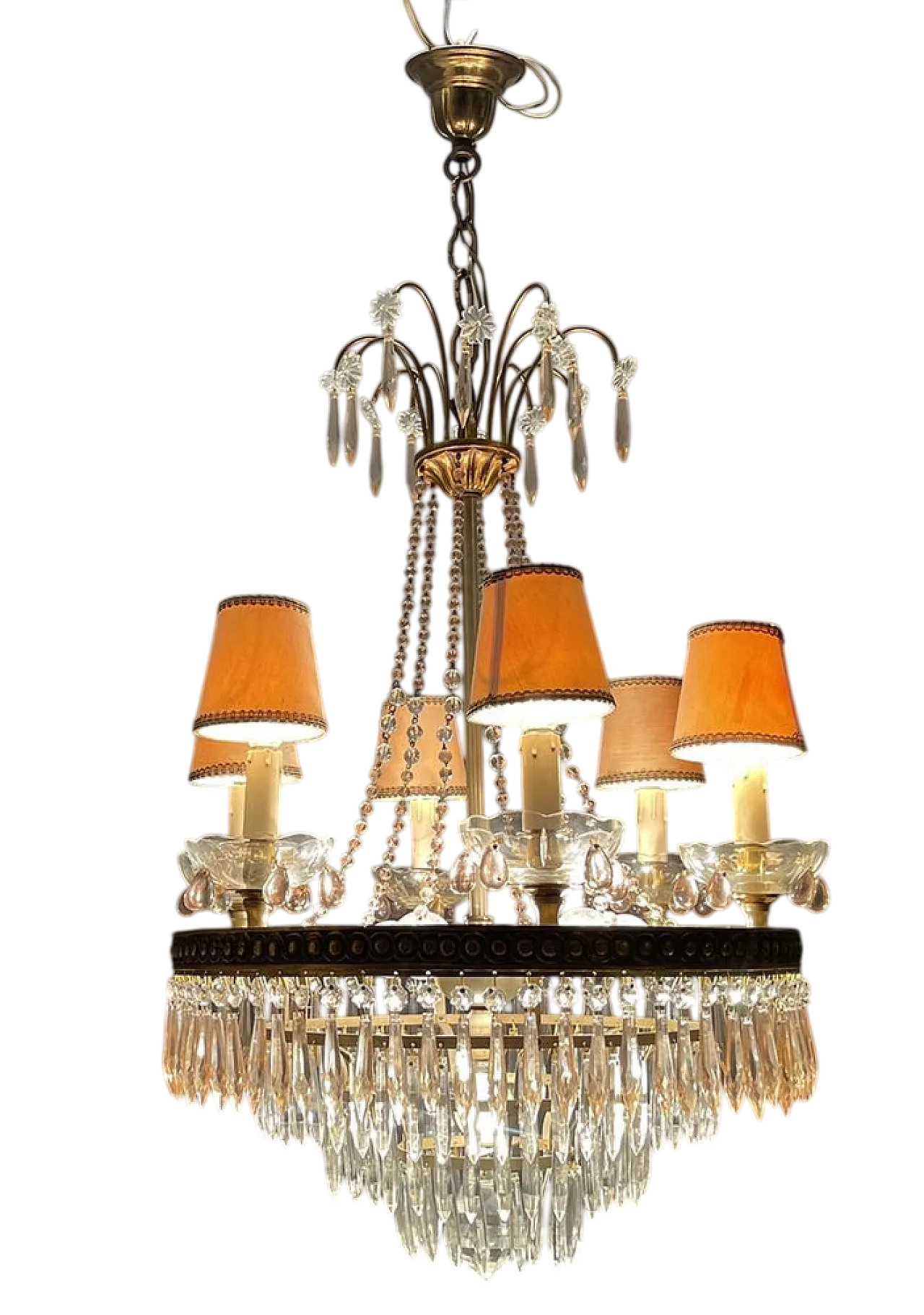 Murano glass chandelier, Italy, 1950s 15