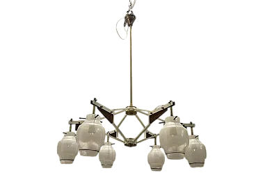 Lampadario geometrico di Stilnovo, Italia, anni '50