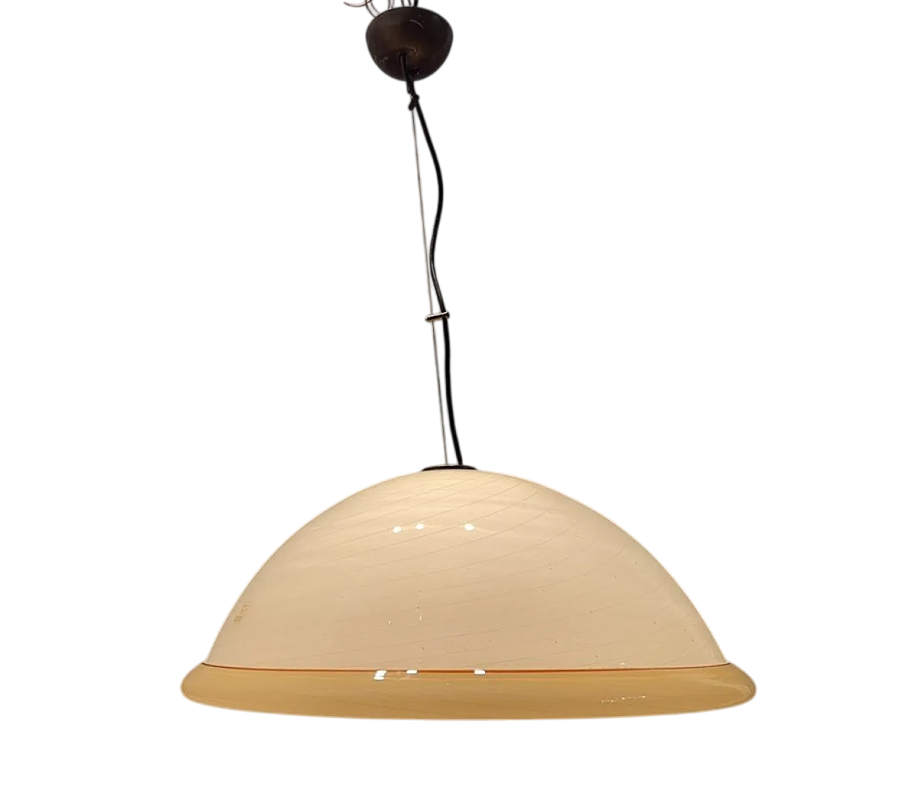 Lampada a sospensione in vetro di Murano, Italia, anni '60 9