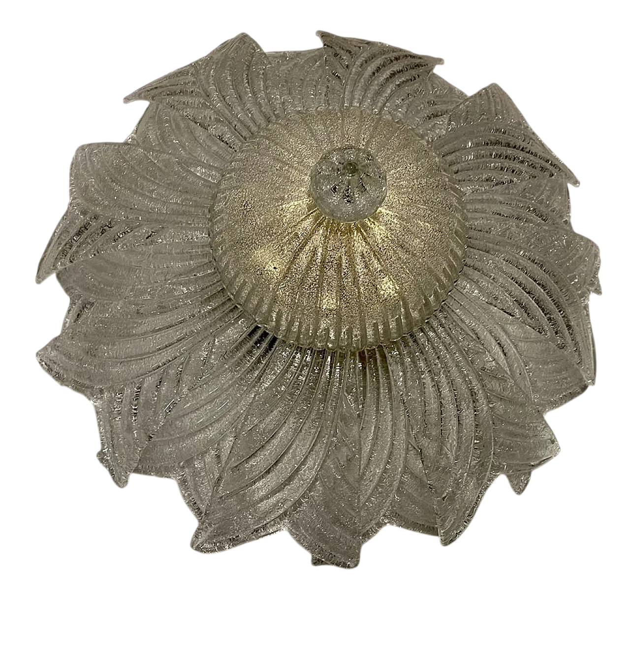 Large recessed lamp in Murano glass, 1960s 11