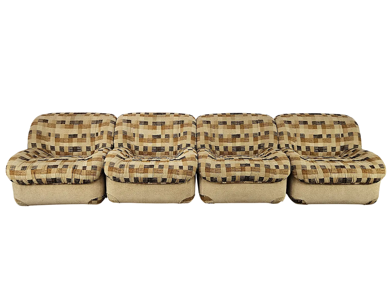 Poltrone modulari in stoffa, anni '70 15