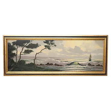 Oil painting on canvas signed L. Boulnois, first half of the 20th century