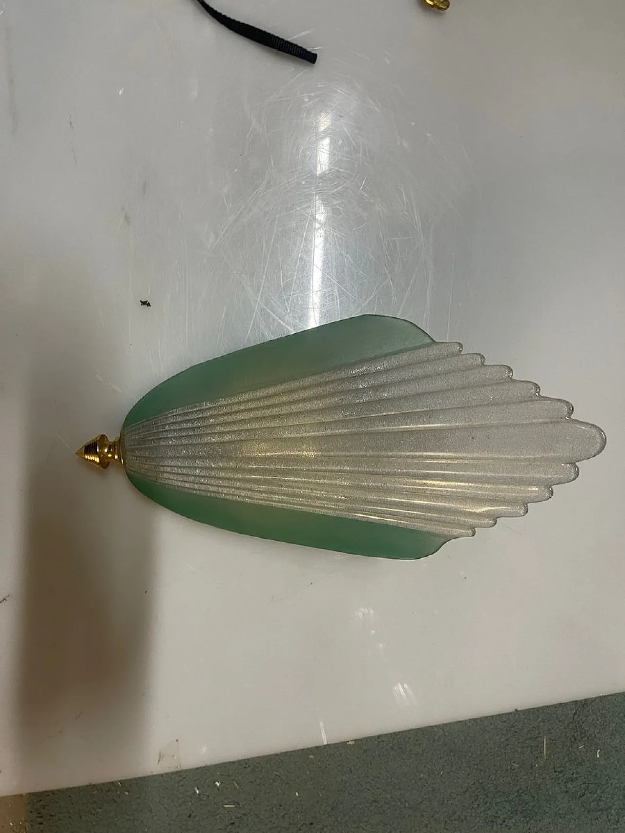 Pair of  Art Deco Murano glass sconces, 1970s 2