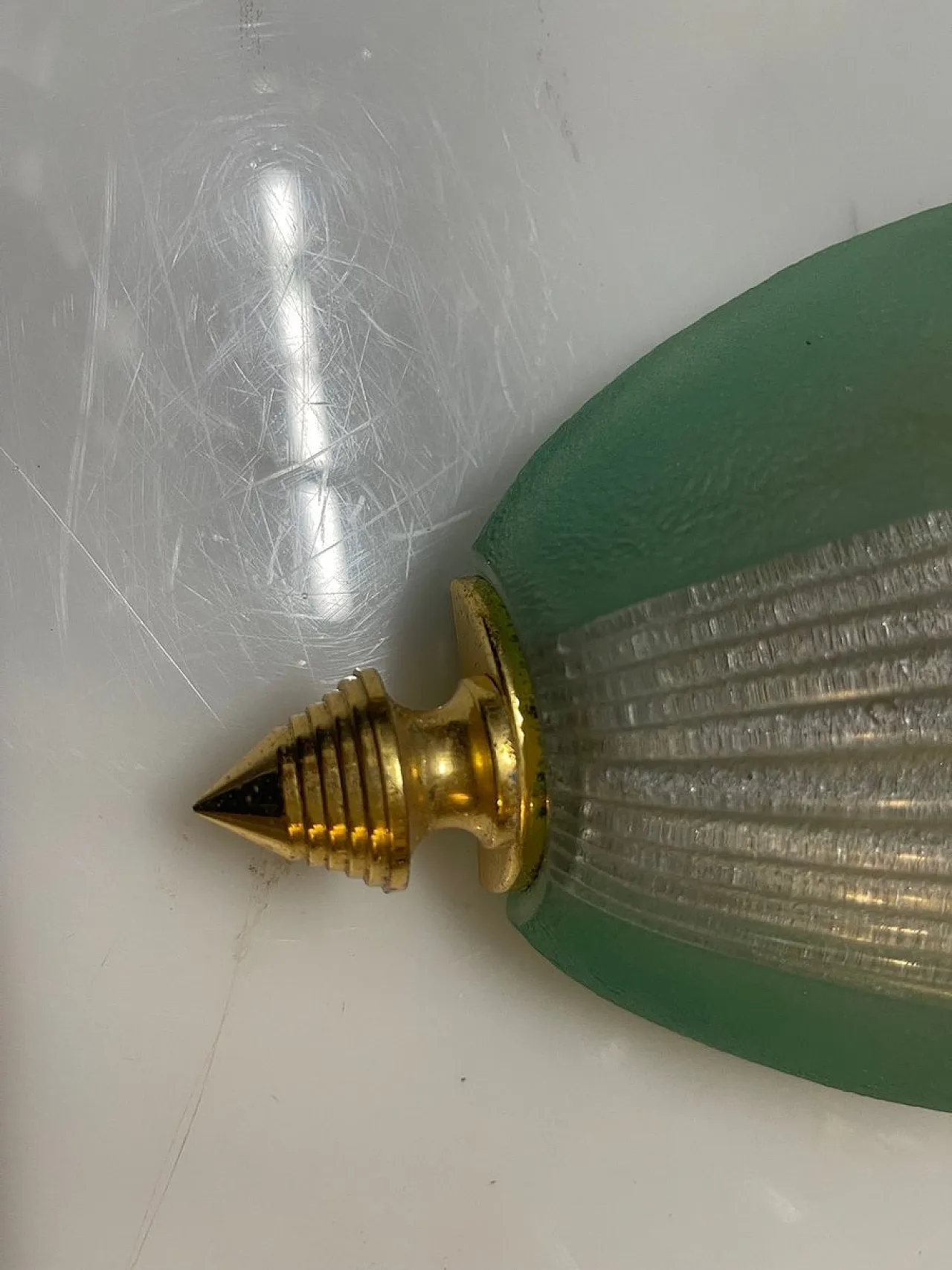 Pair of  Art Deco Murano glass sconces, 1970s 8