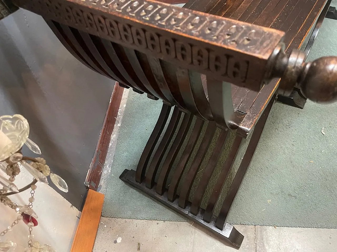 Renaissance revival bench in carved wood, late 19th century 6