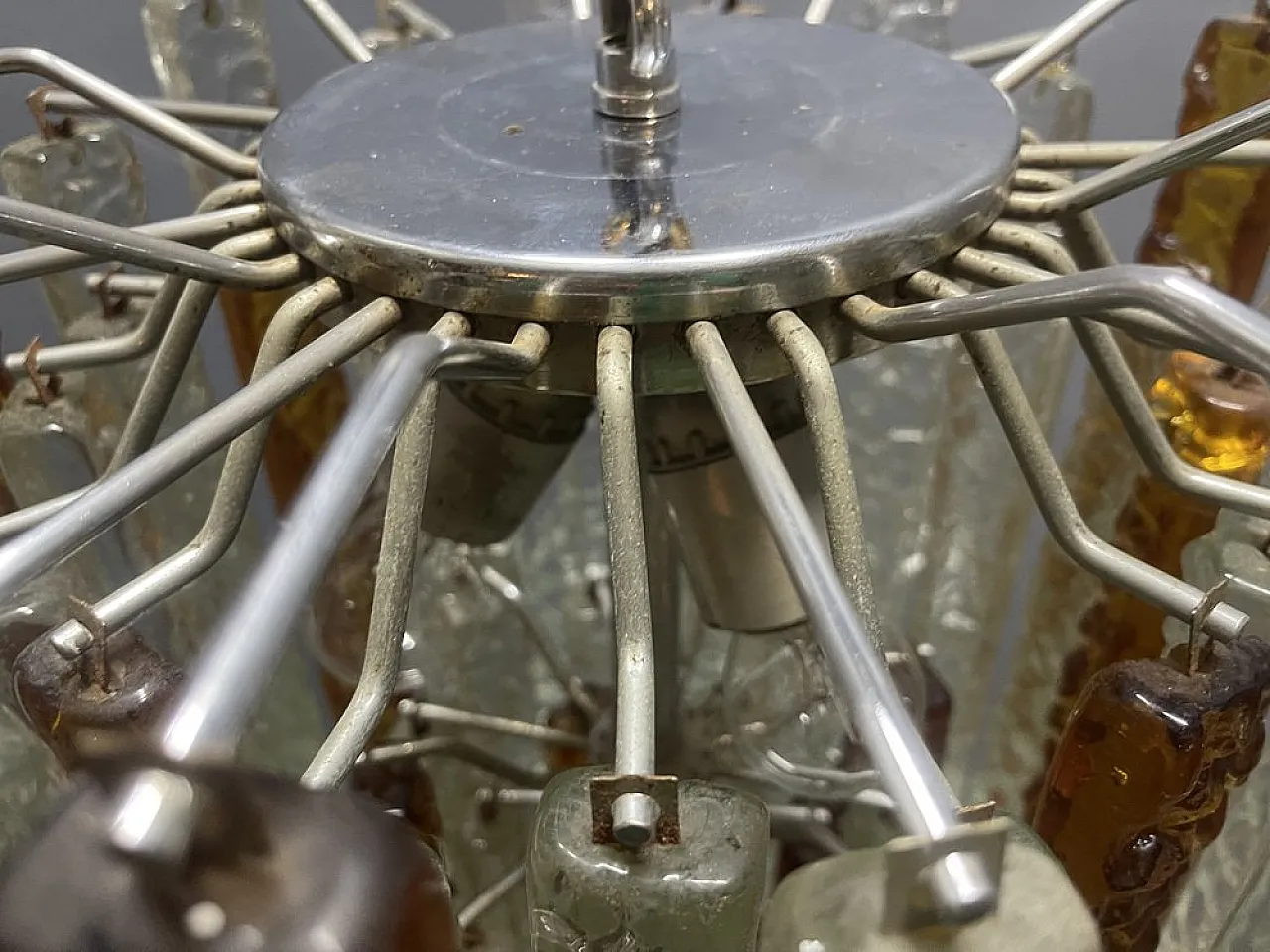 Murano glass chandelier by Toni Zuccheri for Venini, 1960s 5