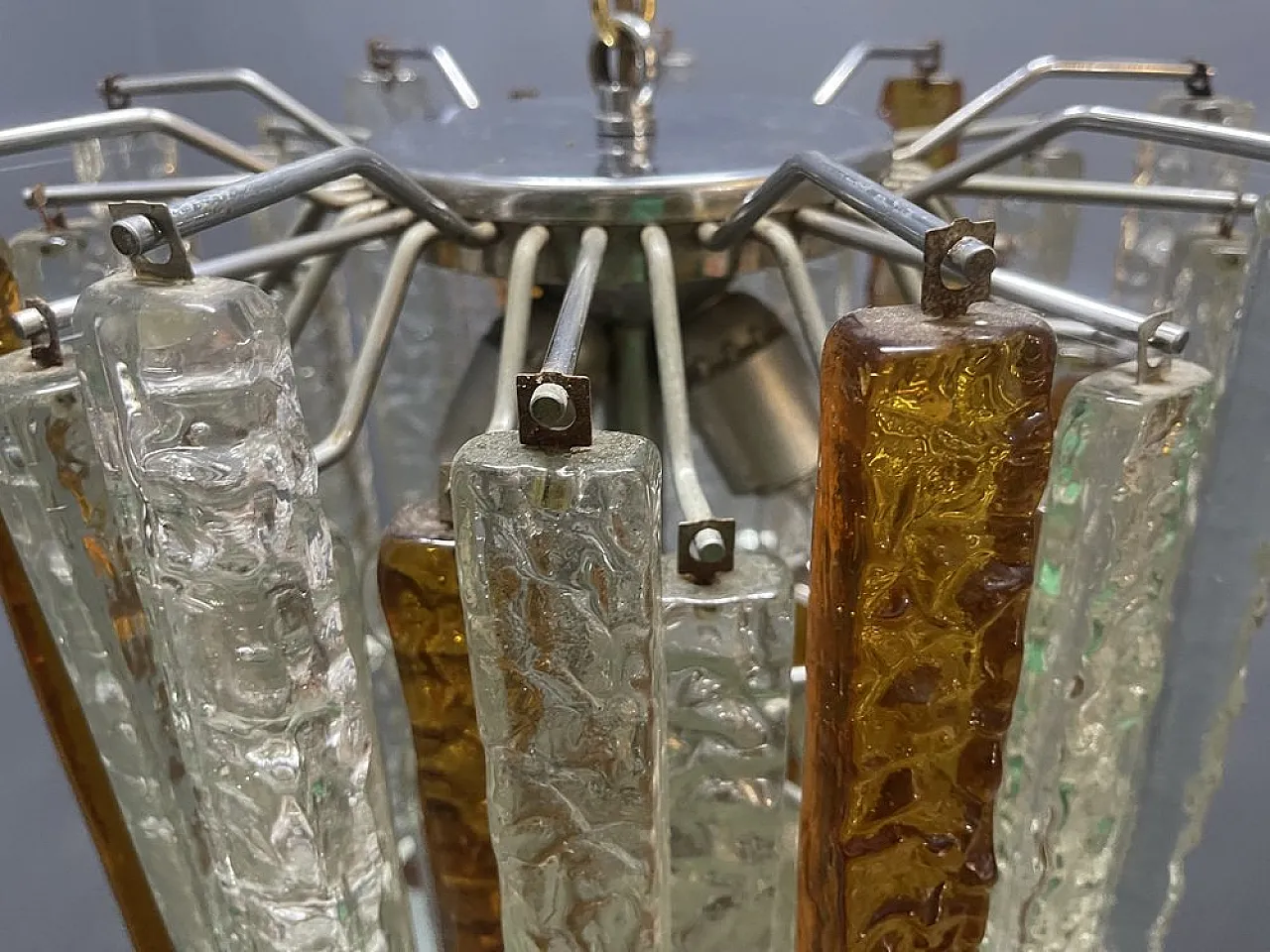 Murano glass chandelier by Toni Zuccheri for Venini, 1960s 7