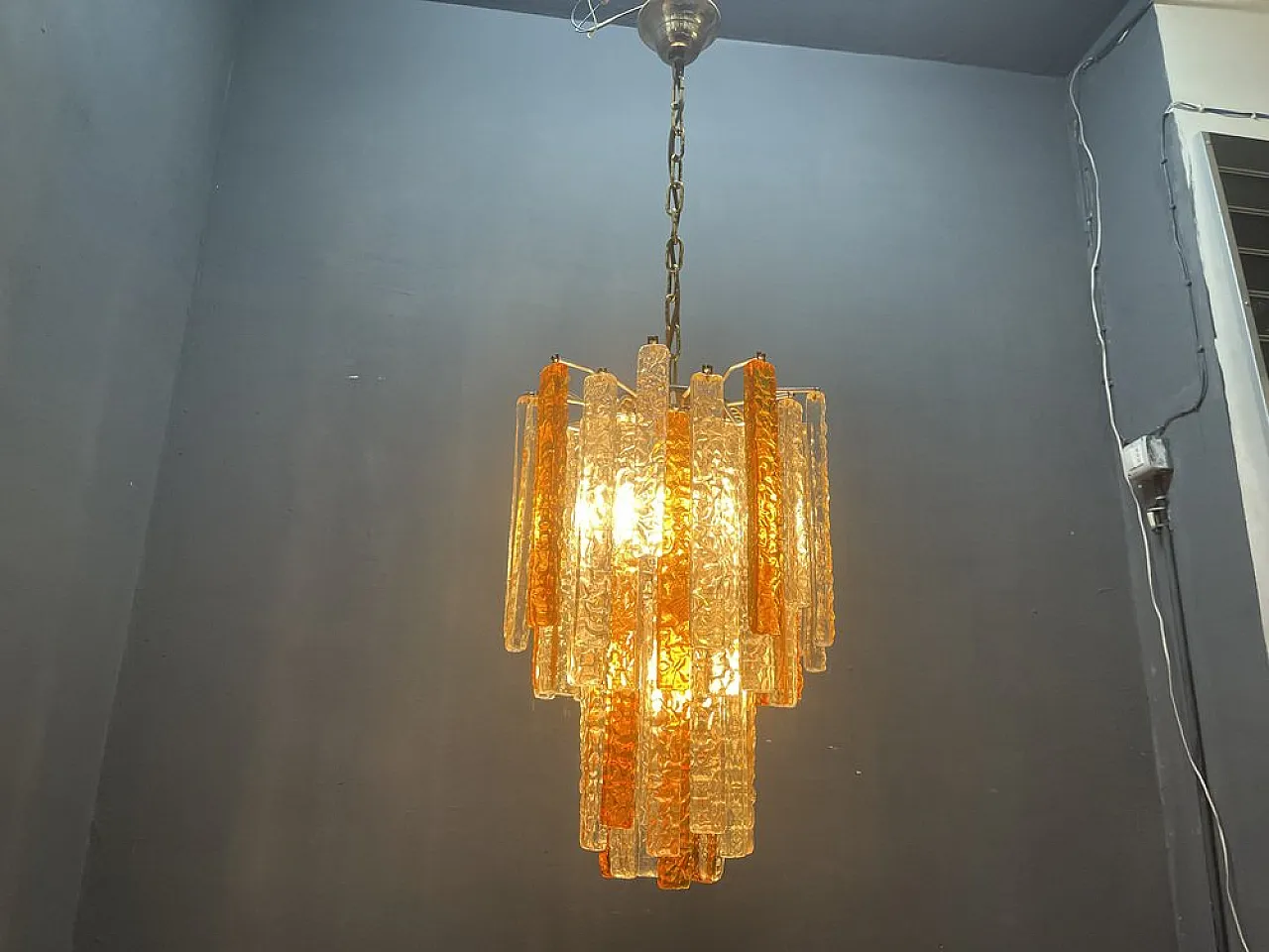 Murano glass chandelier by Toni Zuccheri for Venini, 1960s 8