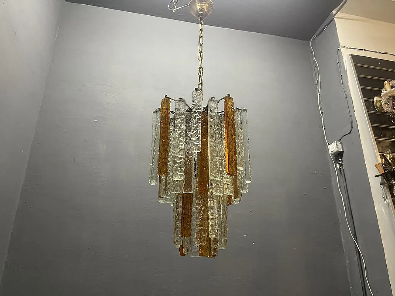 Murano glass chandelier by Toni Zuccheri for Venini, 1960s 9