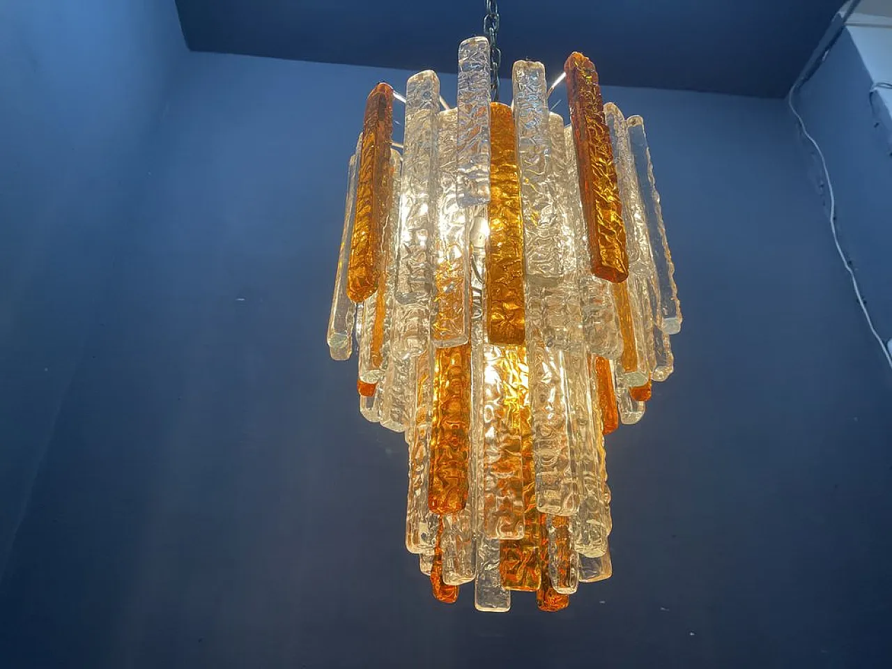Murano glass chandelier by Toni Zuccheri for Venini, 1960s 10