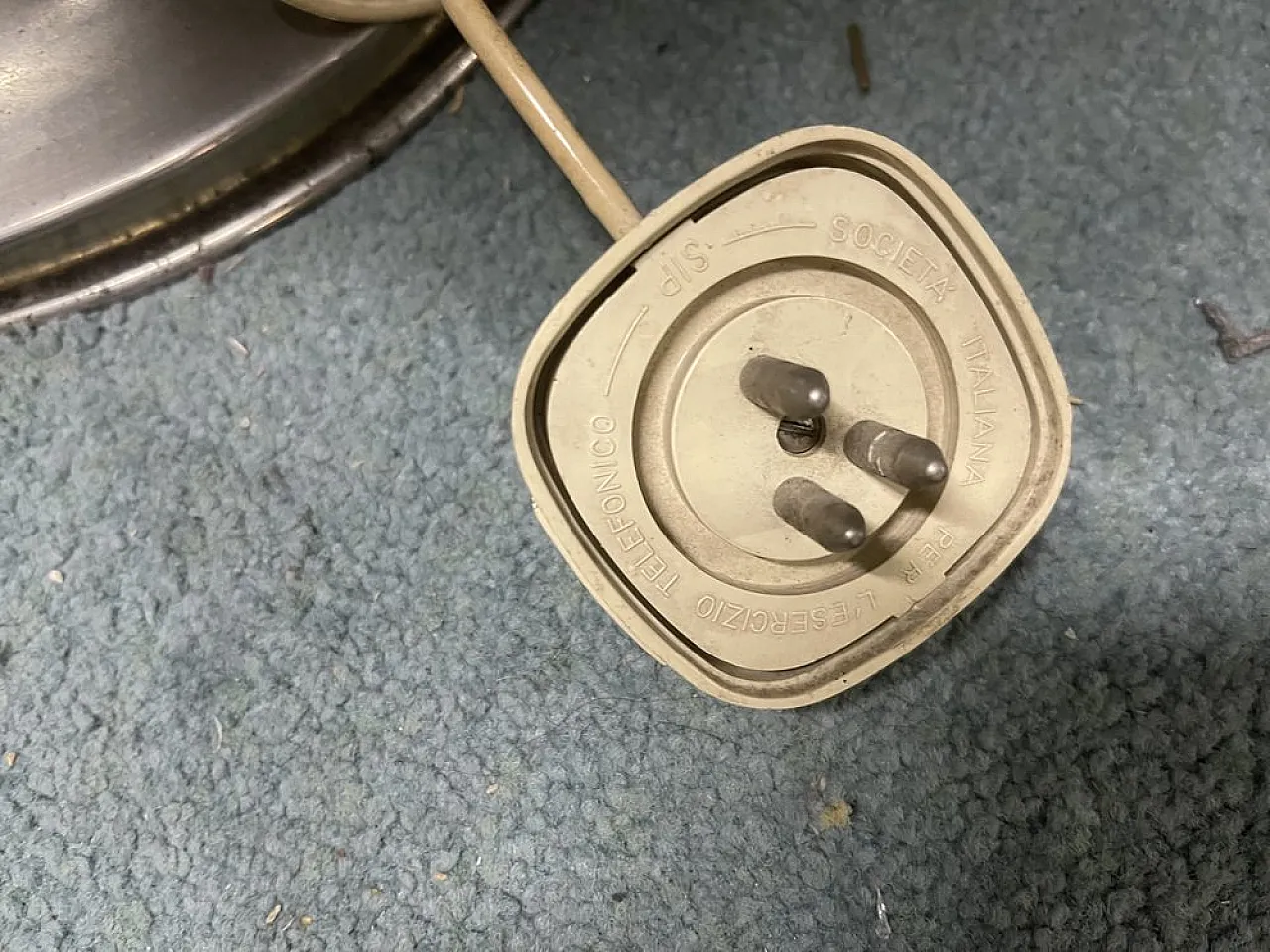 Marble and brass coffee table with rotating dial, 1950s 6