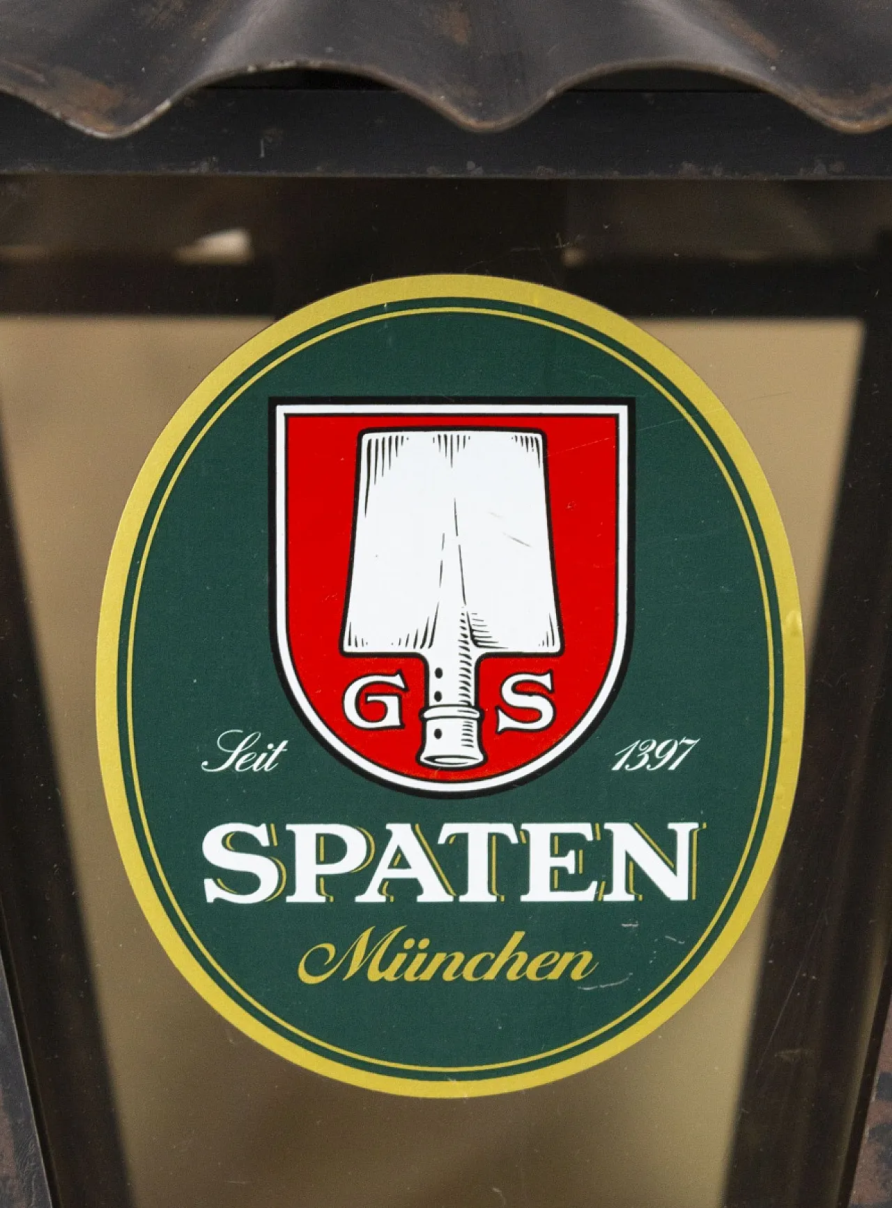 Spaten München, pair of lanterns, 20th century 5