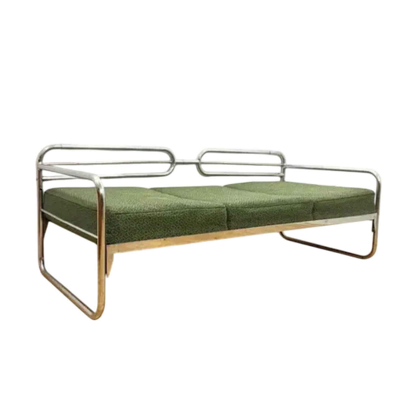 Divano cromato Bauhaus di Slezák, anni '30 11