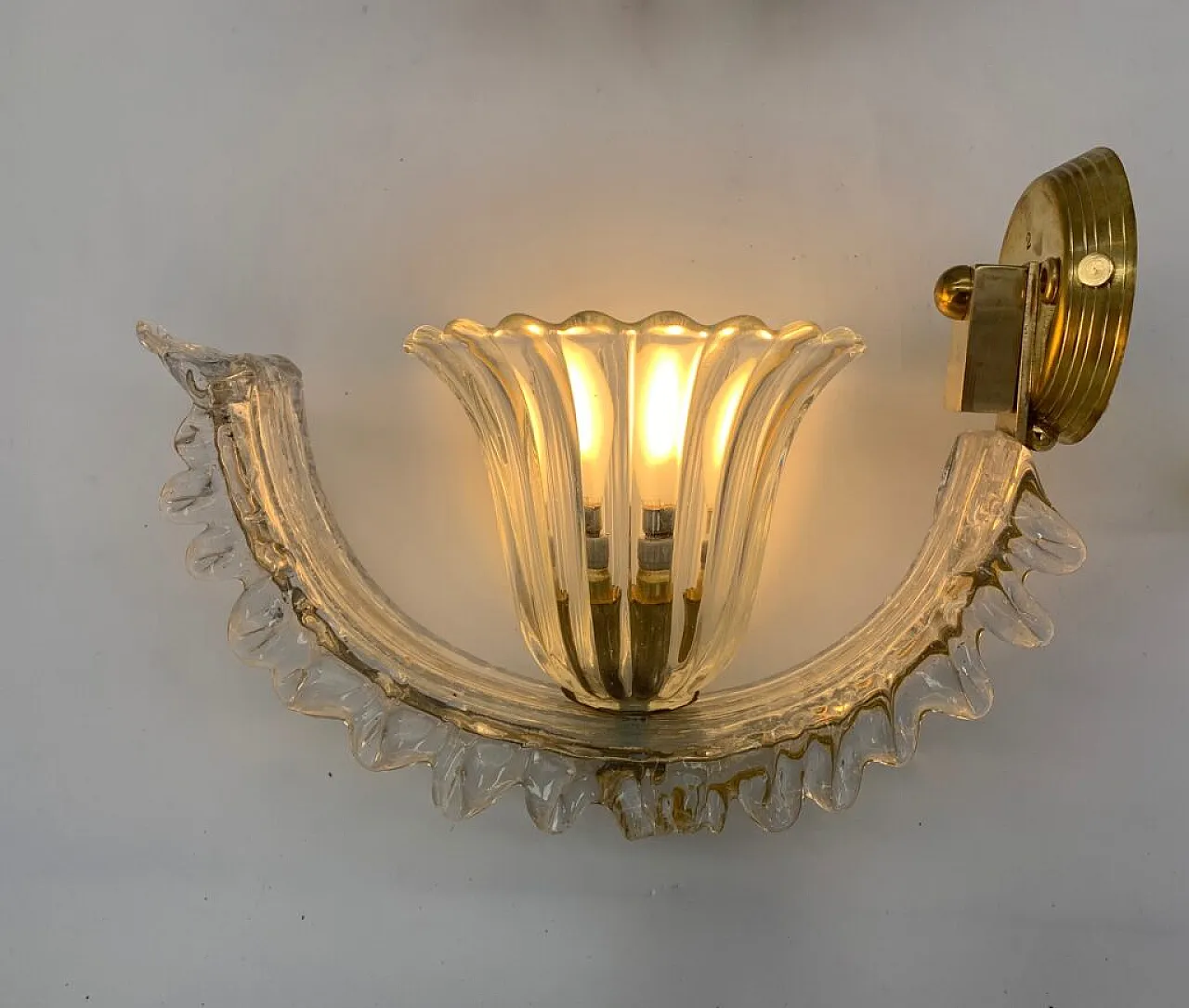 3 Murano glass wall sconces, 1960s 2