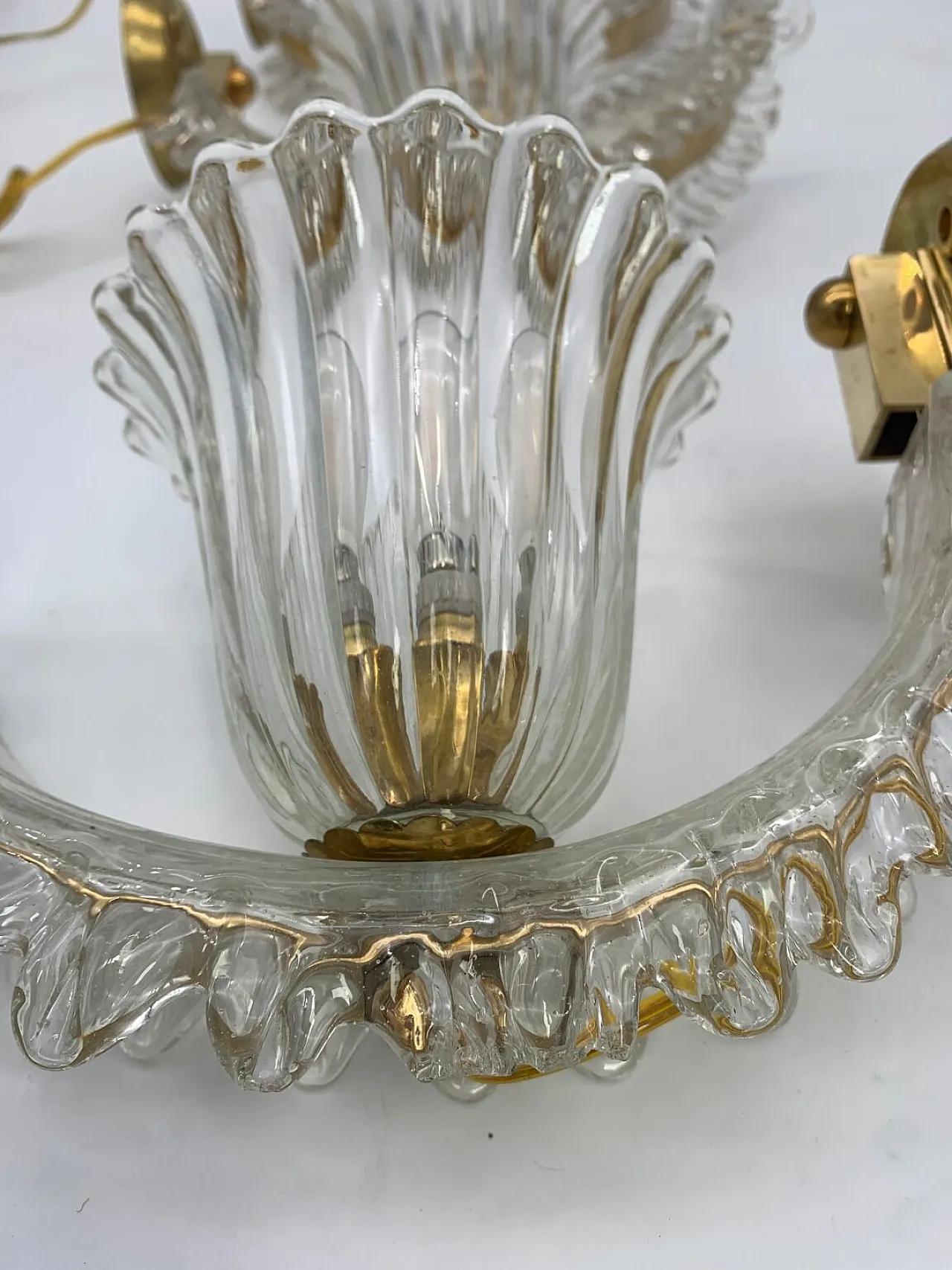 3 Murano glass wall sconces, 1960s 3