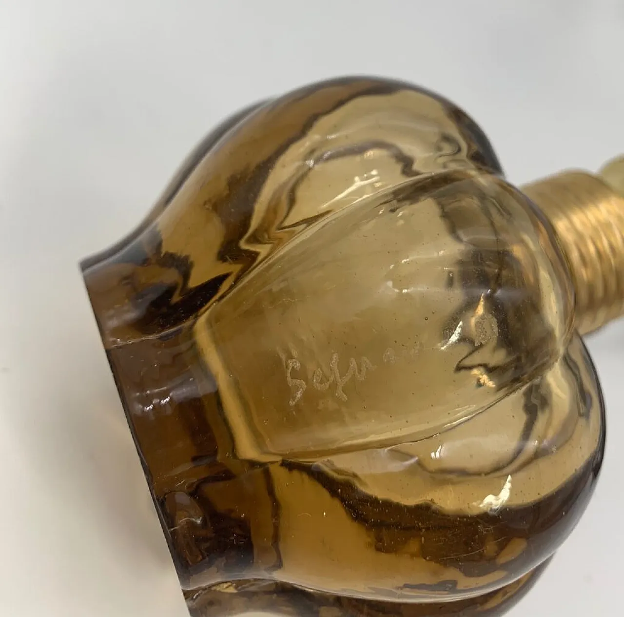 Coppia lampade da tavolo in vetro di Murano di Seguso, anni '60 1