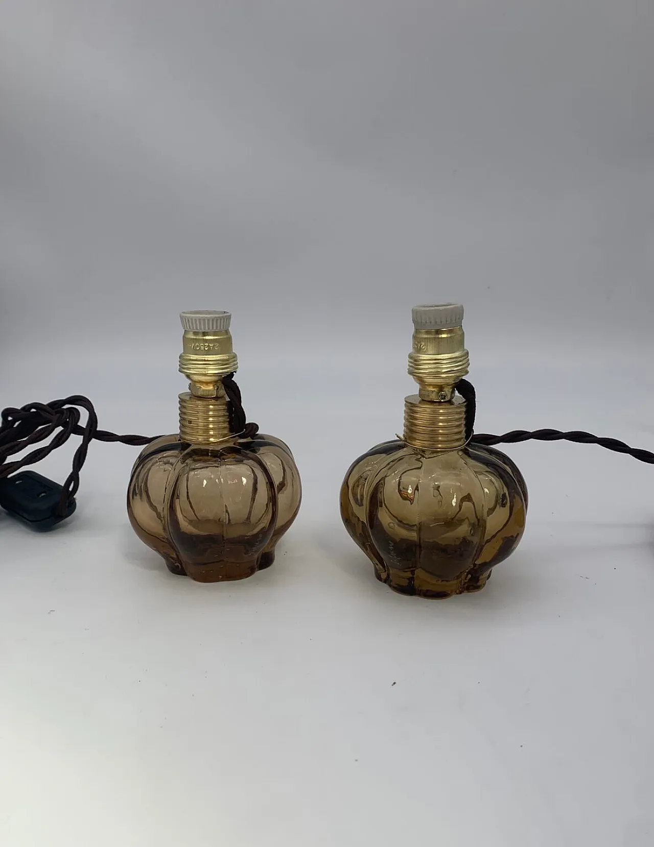 Coppia lampade da tavolo in vetro di Murano di Seguso, anni '60 3