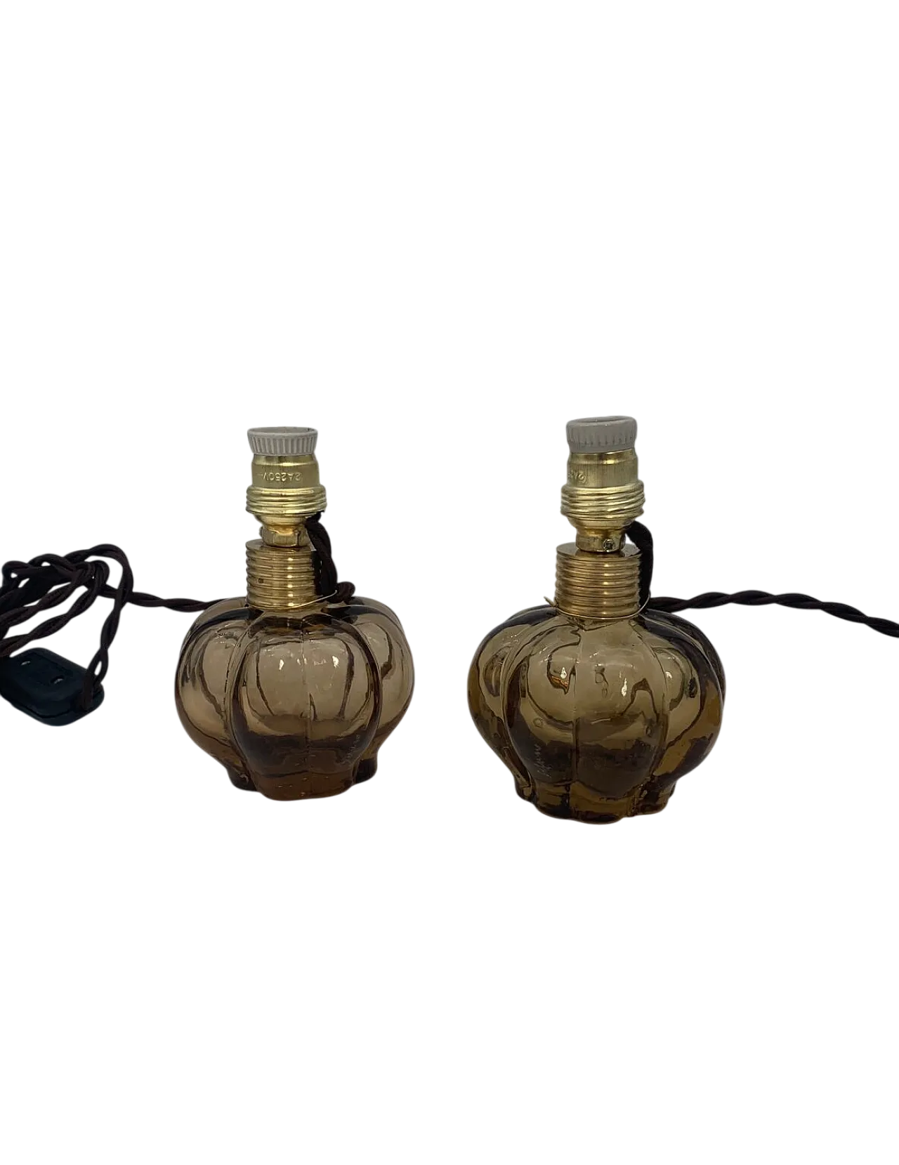 Coppia lampade da tavolo in vetro di Murano di Seguso, anni '60 5