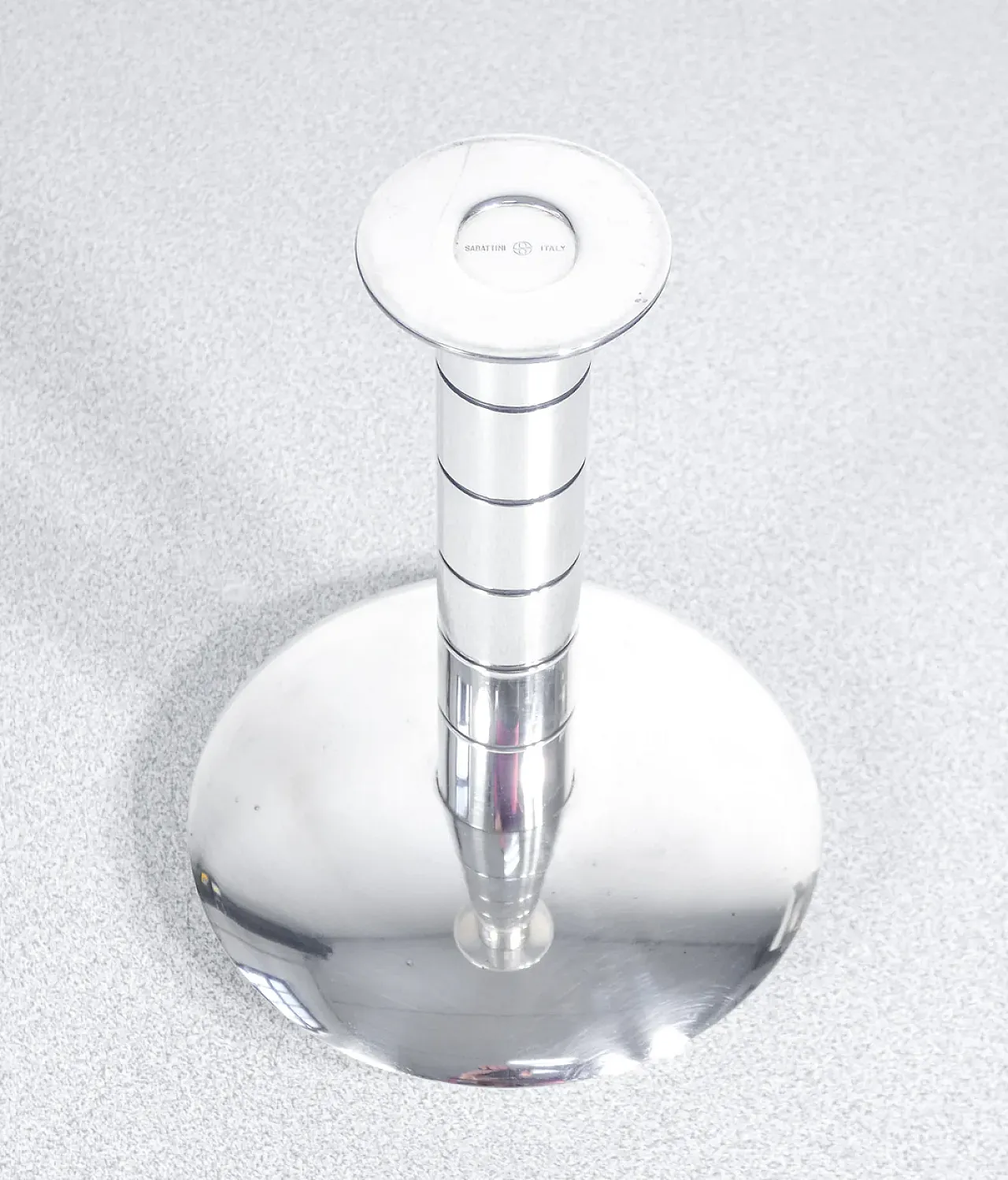 Coppia di candelieri di L.Sabattini per Argenteria Sabattini, anni '70 6