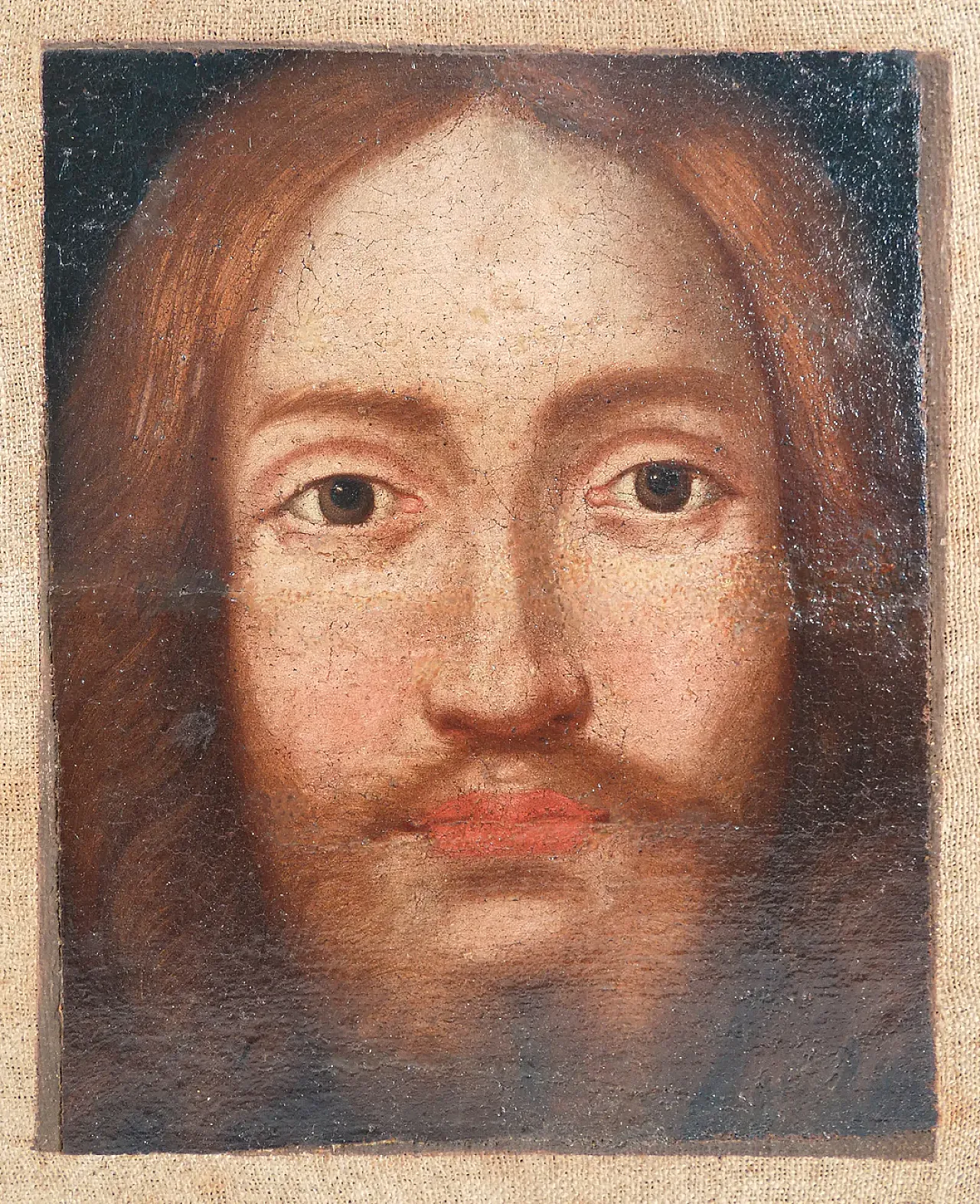 Face of Jesus Christ, oil on canvas, 19th century 2